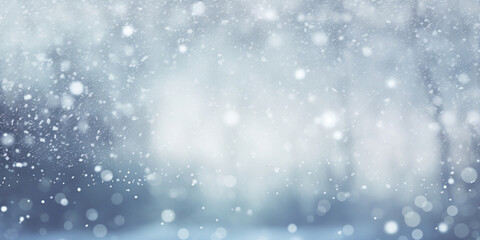 Obraz premium Snowy white blur background