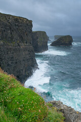 Extreme cliffs at the West Coast of Ireland, Europe