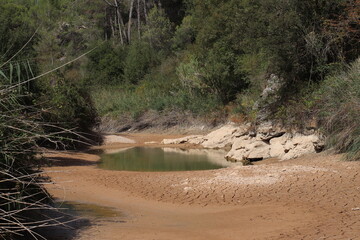 Paisaje, presa sin agua
Sequía, verano 2023