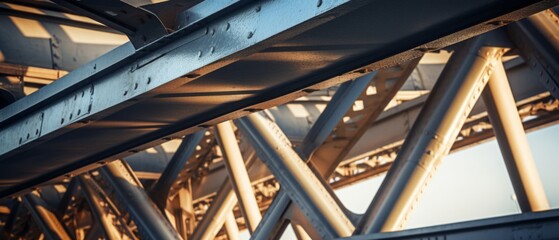 Fototapeta premium Modern bridge. Generative AI