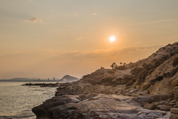 Atardecer en la costa de Alicante