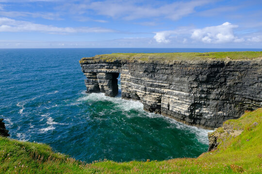 Extreme cliffs at the West Coast of Ireland, Europe