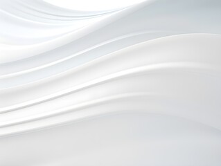 Abstract white background with curve, flowing waves 