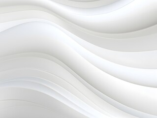 Obraz na płótnie Canvas Abstract white background with curve, flowing waves 