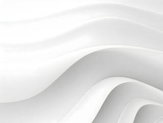 Abstract white background with curve, flowing waves 