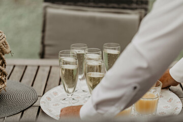 glasses of champain
