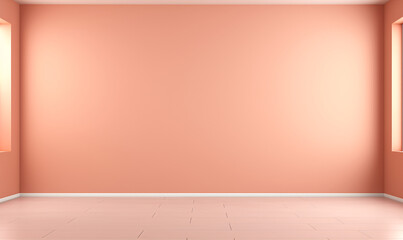 Minimal abstract light pastel background for product presentation. Incident light from window on wall 
