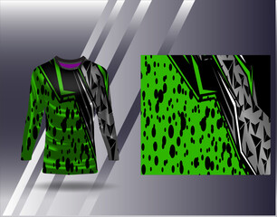 Sports jersey and tshirt template sports design for football racing gaming jersey vector	