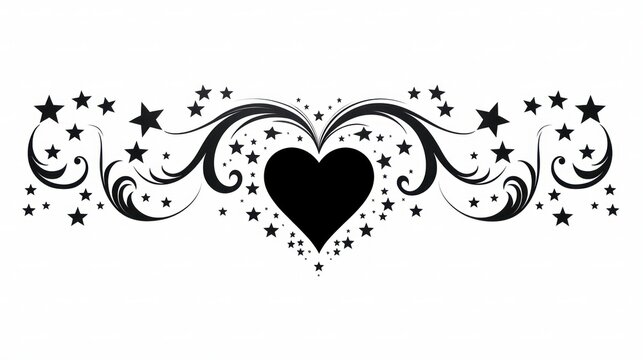 heart shaped abstract design