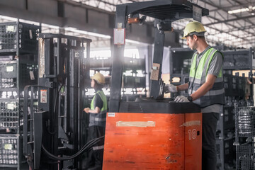 Warehouse forklift operator moves, stores merchandise, stays in touch with team, boss via radio