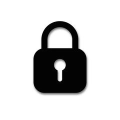 Black unlock padlock icons on a white background. Vector sign illustration.