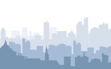 Naklejka premium Morning City