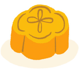 Mooncake decorations, snacks for Mid-Autumn Festival.