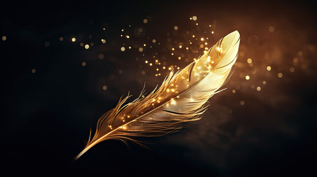 Golden Feather Images – Browse 2,721 Stock Photos, Vectors, and Video