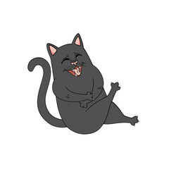 Black Cat Laughs