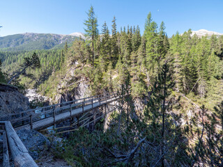 River bed in the swiss national park