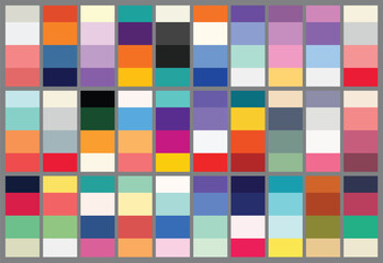 Color palette And Swatches set Free Vector. Vintage, Retro Colour Palette set.