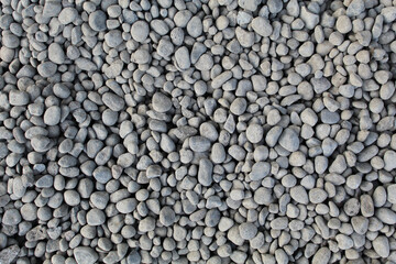 Gravel texture as background, flat lay or top view