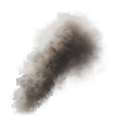 Smoke isolated transparent background 3d rendering

