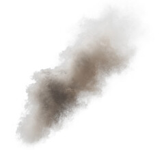 Smoke isolated transparent background 3d rendering
