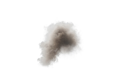 Smoke isolated transparent background 3d rendering
