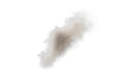 Smoke isolated transparent background 3d rendering
