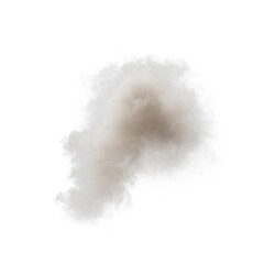 Smoke isolated transparent background 3d rendering
