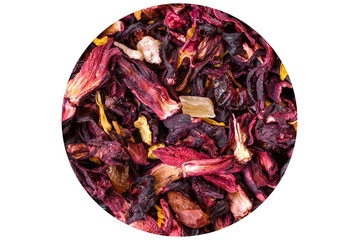 Dried rose petals: for tea, alternative medicine, pot-pourri