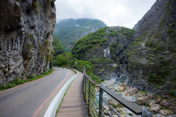 Fototapeta na wymiar Taroko Gorge in Taroko National Park in Hualien of aTaiwan