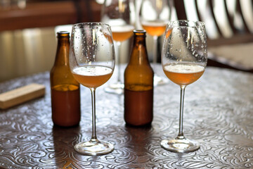 Freshly brewed beer to drink fresh in this hot summer