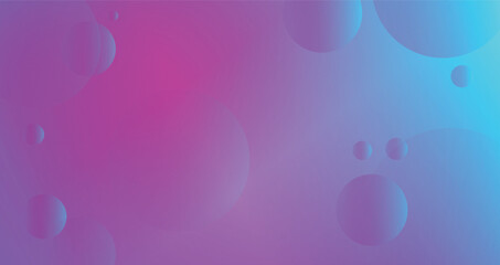 Gradient background with circles, space blue and pink