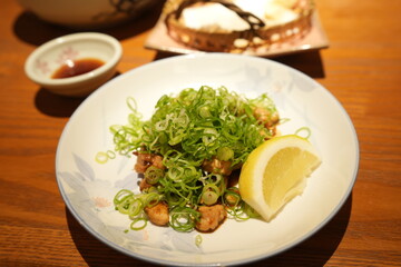 鶏肉のねぎ焼き 