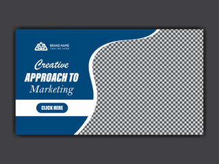 Corporate sale banner template, web cover banner and YouTube thumbnail template design, Product sale banner.