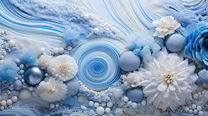 blue lace agate colour flower background. - obrazy, fototapety, plakaty