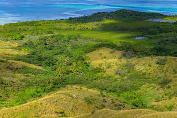 Fototapeta na wymiar Top view of Nacula island