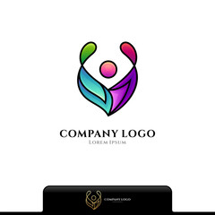 Abstract people logo