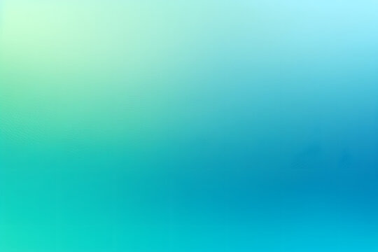 Turquoise blue background Gradual transition of colors in the background, moving from abstract blue graininess to a green noise texture, creates a vector-blurred abstract canvas with space
