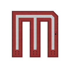 Locker Room Box 3D Alphabet or Lettering