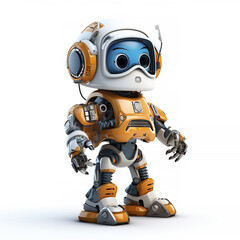 Robotic yellow engineer maintaining Generative Ai