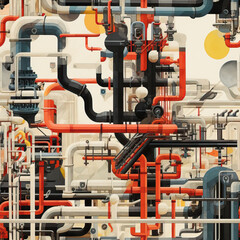 Pipeline canalization repeat pattern