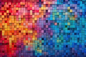 abstract colourful background with squares