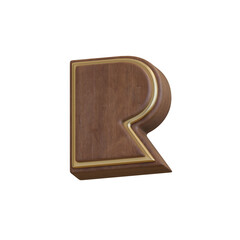 Art deco Wooden Decoration 3D Alphabet or Lettering
