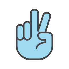 Hand icon vector on trendy design