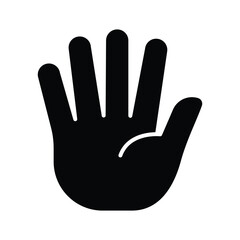 Hand icon vector on trendy design