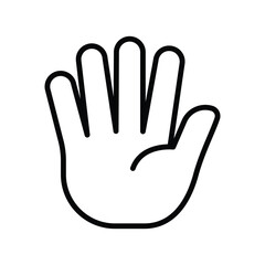 Hand icon vector on trendy design