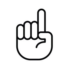 Hand icon vector on trendy design