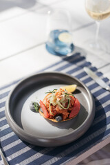 taco with vegetables