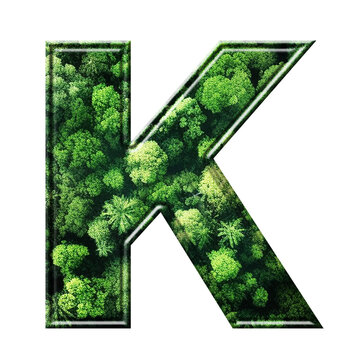 Green ALPHABETS AND NUMBERS