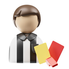 Referee 3d illustration