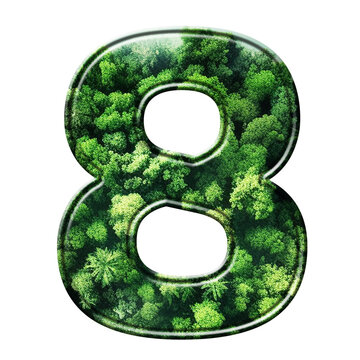 Green ALPHABETS AND NUMBERS